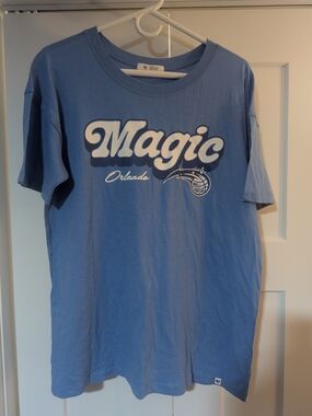 Orlando Magic NBA Women's Size Medium '47 Brand Cotton Blue T Shirt NWT